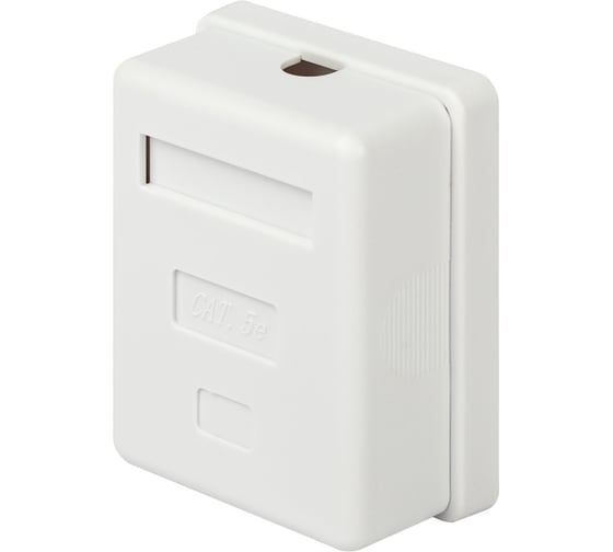 Изображение товара Компьютерная розетка ЭРА RJ45 категория 5е экранированная, 1 порт Б0056903