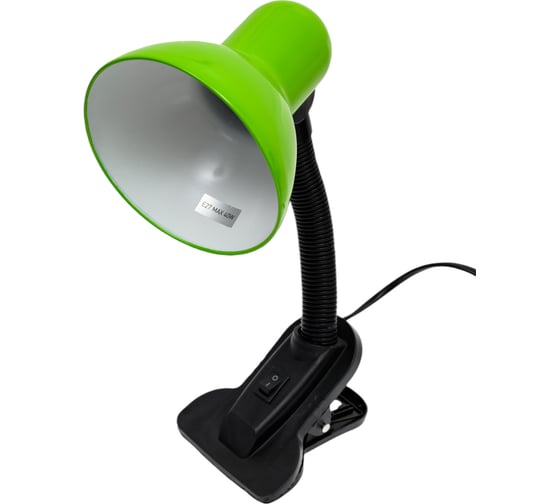 Изображение товара Настольный светильник ЭРА N212Е2740WGR на прищепке зеленый Б0058670