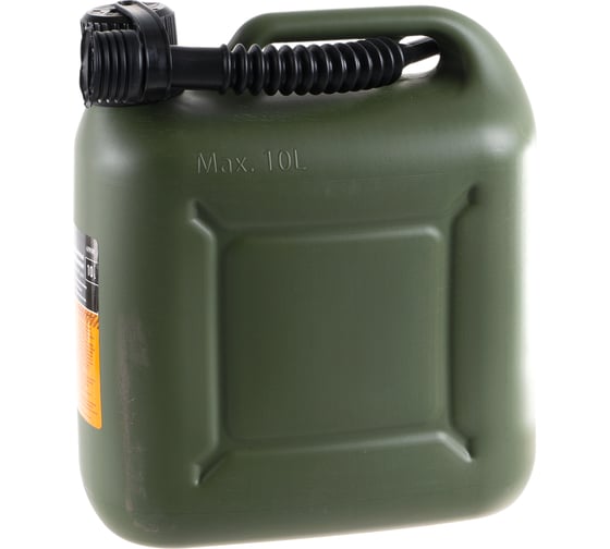 Изображение товара Канистра усиленная пластик ВП, с заливным устройством 10 л для ГСМ АвтоDело 42910 11001