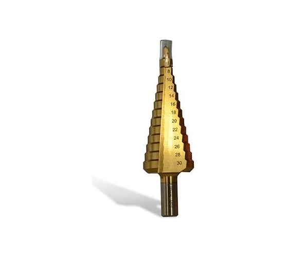 Изображение товара Ступенчатое сверло 4-30 мм по металлу и пластику толщиной до 30 мм EDMA 162655