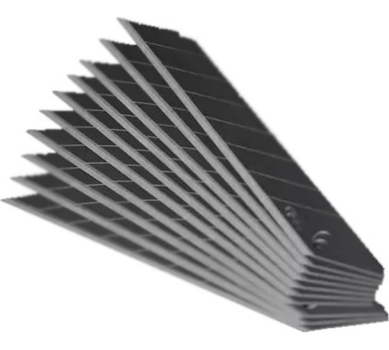 Изображение товара Лезвие для малярного ножа черное СТУ-237 18x100 мм, толщина 0.6 мм, 10 шт Strong сту-23718100