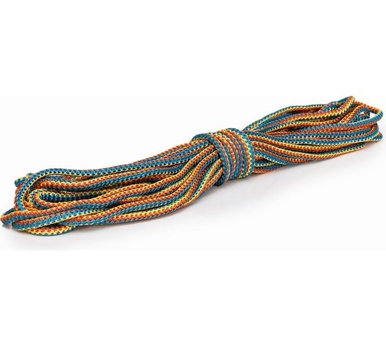 Изображение товара Вязаный полипропиленовый шнур ЩИТ цветной, моток,10 мм х 20 м 66808