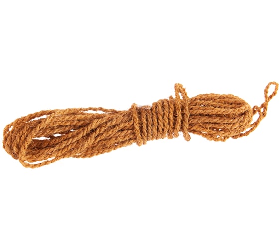 Изображение товара Кокосовая веревка ЩИТ d. 6 мм в мотках по 15 м 66786