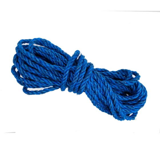 Изображение товара Джутовый канат ЩИТ ДТ d. 10 мм синий в отрезках по 15 м 66771