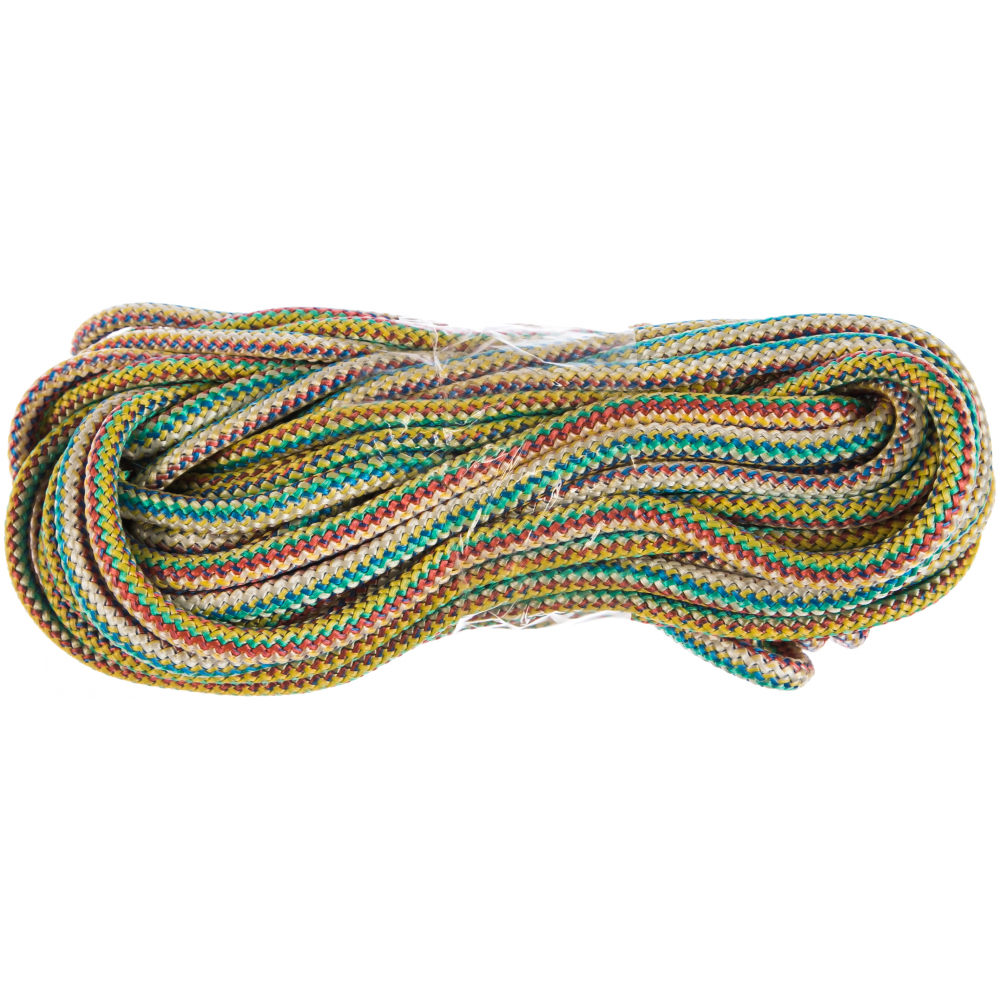 Вязаный полипропиленовый шнур ЩИТ шнур полипропиленовый сибшнур 6 мм 10 м зеленый