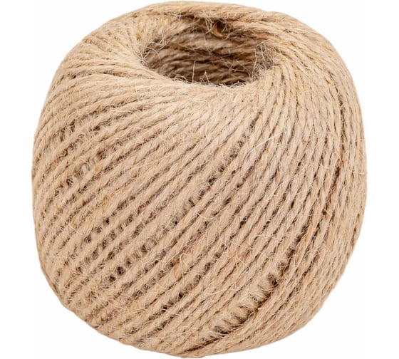 Изображение товара Джутовый шпагат ЩИТ ШД 1,2 ктекс П 2 пол. 2-ниточный в боб. по 110 гр 66798