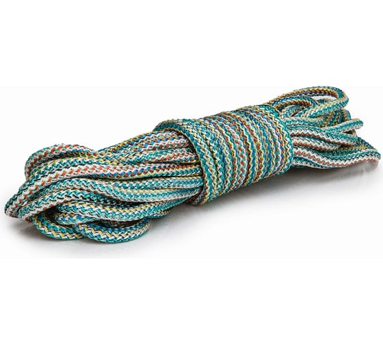 Изображение товара Вязаный полипропиленовый шнур ЩИТ цветной, моток,14 мм х 20 м 66807