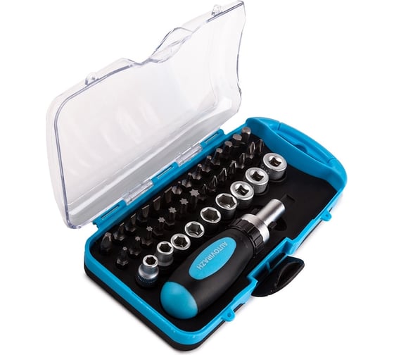 Изображение товара Набор инструмента 38 предметов 1/4DR, CrV AUTOVIRAZH AV-212038