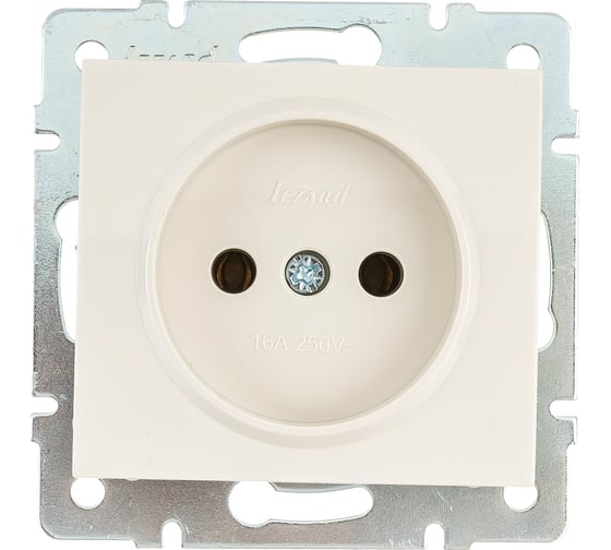 Изображение товара Розетка LEZARD RAIN б/ з керамика крем 703-0388-121