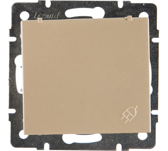 Изображение товара Розетка LEZARD RAIN с/ з с крышкой керамика жемчужно-белый перламутр 703-3088-123