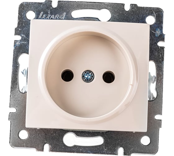 Изображение товара Розетка LEZARD KARINA б/ з керамика крем 707-0388-121