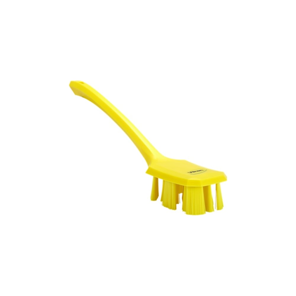 Изображение товара Щетка с длинной ручкой Vikan 395 мм жёсткий ворс желтая