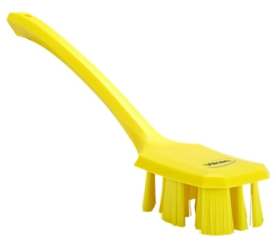 Изображение товара Щетка с длинной ручкой Vikan UST 395 мм, жёсткий ворс, желтый цвет 41966