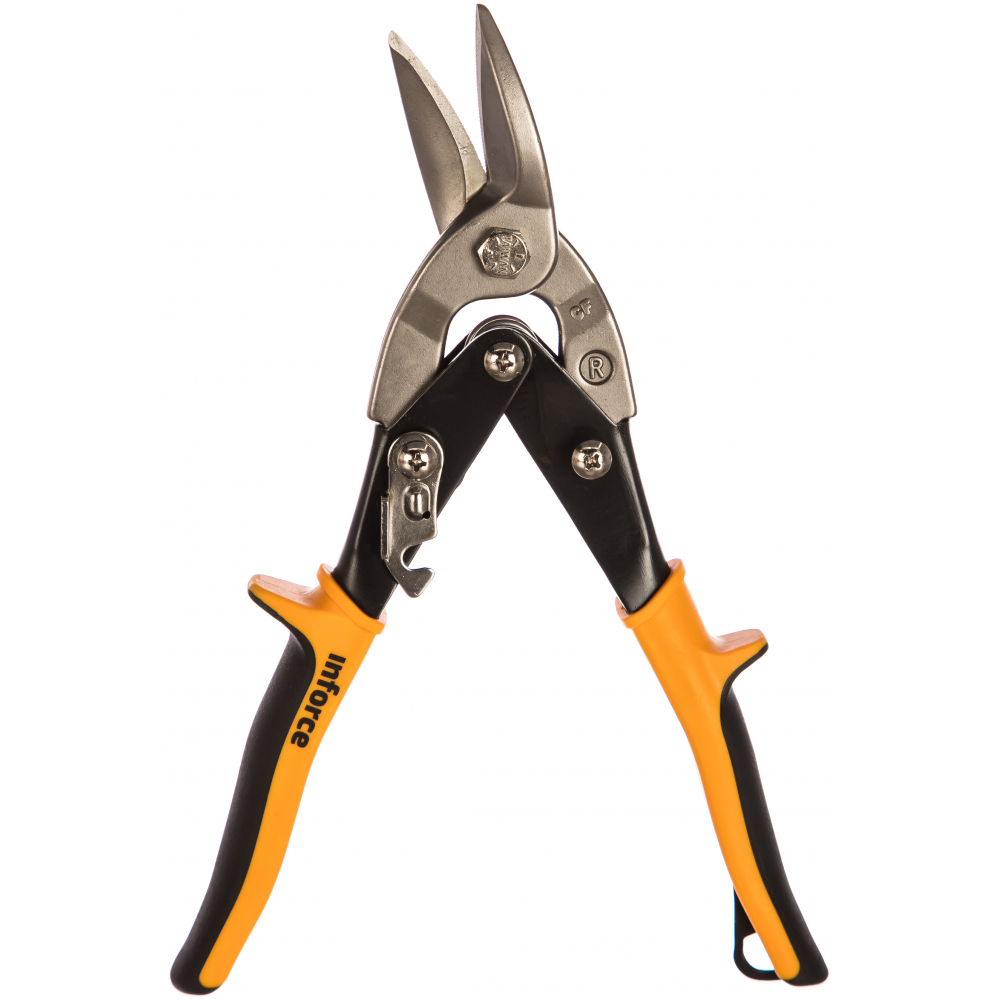Ножницы по металлу Inforce ножницы по металлу matrix 78341 удлиненные 2к рукоятки пряморежущие до 1 0 мм 285 мм