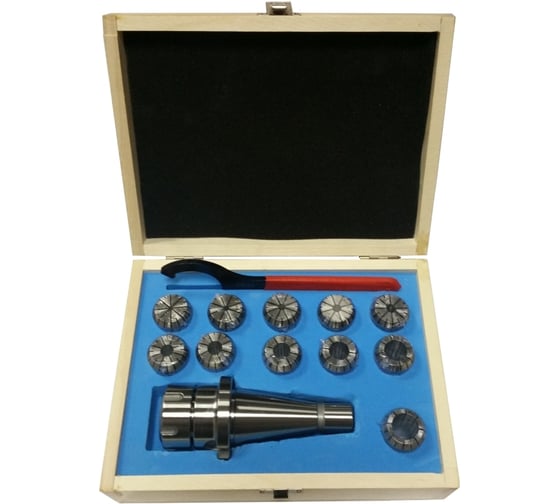 Изображение товара Патрон цанговый NT30-ER32 с набором цанг (11 шт; 4-20 мм) GRIFF b221313