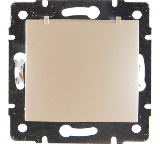 Изображение товара Розетка LEZARD KARINA с/ з с крышкой керамика жемчужно-белый перламутр 707-3088-123