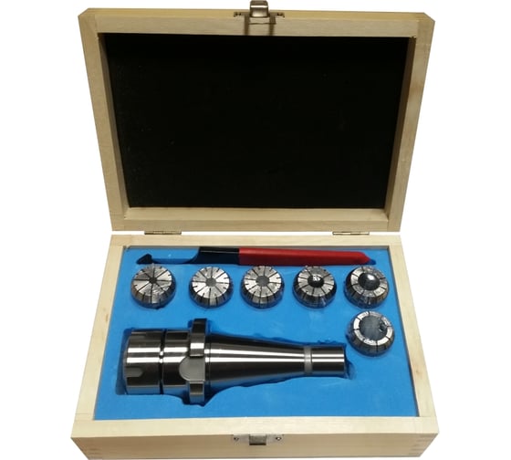 Изображение товара Патрон цанговый NT30-ER32 с набором цанг (6 шт; 6-20 мм) GRIFF b221213