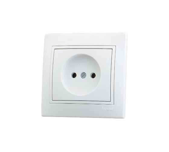 Изображение товара Розетка LEZARD MIRA б/ з керамика белый с белой вставкой 701-0202-121