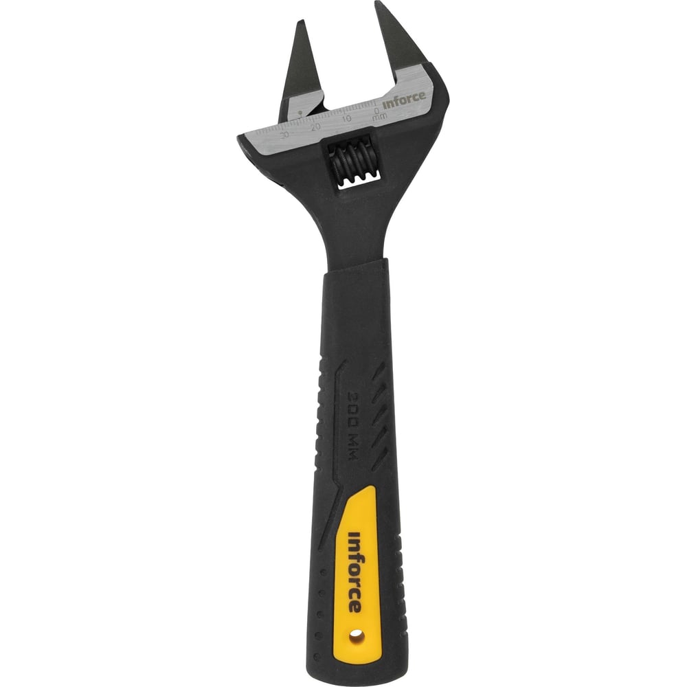 Изображение товара Разводной ключ с тонкими губками 200 мм Inforce профессиональный инструмент