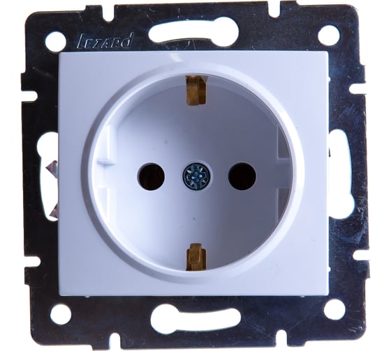 Изображение товара Розетка LEZARD KARINA с/ з керамика белая 707-0288-122