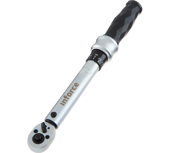 Изображение товара Динамометрический ключ 1/4" 5-25 Нм Inforce, Длина 315мм, Сталь Cr-V, Профессиональный 06-05-108
