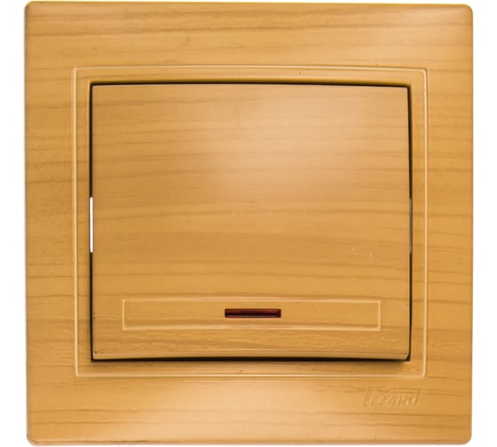Изображение товара Выключатель с подсветкой LEZARD MIRA ясень 701-4747-111
