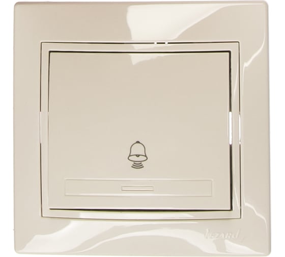 Изображение товара Кнопка звонка LEZARD MIRA белый с белой вставкой 701-0202-103