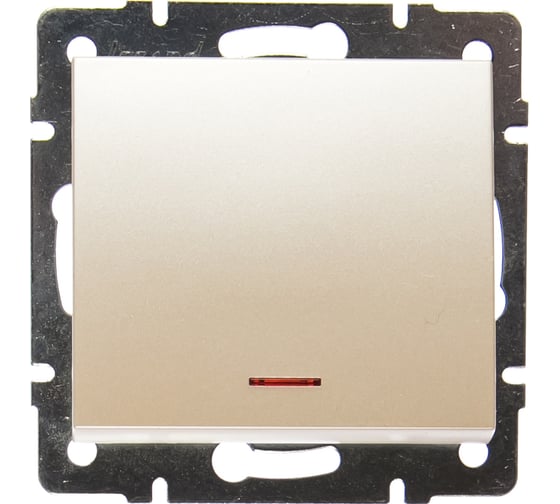 Изображение товара Выключатель с подсветкой LEZARD RAIN жемчужно-белый перламутр 703-3088-111