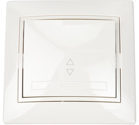 Изображение товара Выключатель LEZARD MIRA проходной крем со вставкой 701-0303-105