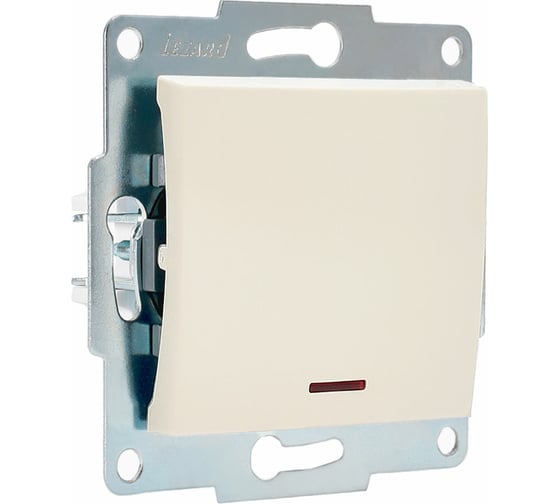 Изображение товара Выключатель с подсветкой LEZARD KARINA крем 707-0388-111