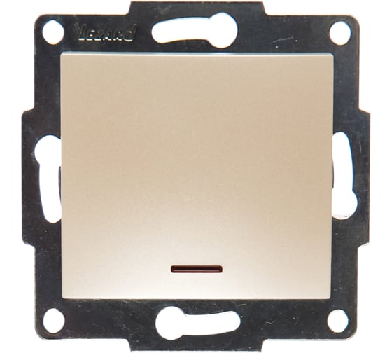 Изображение товара Выключатель с подсветкой LEZARD KARINA жемчужно-белый перламутр 707-3088-111