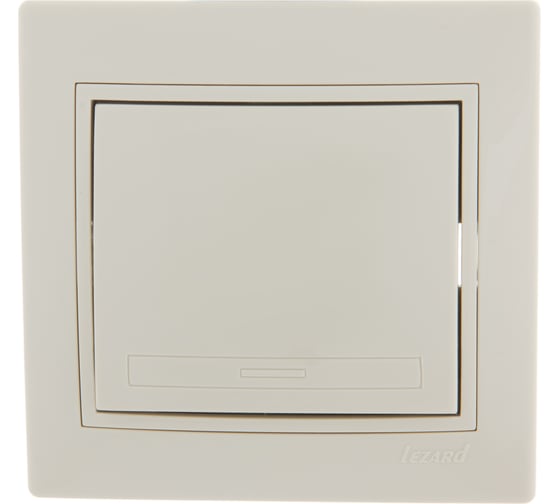 Изображение товара Выключатель LEZARD MIRA крем со вставкой 701-0303-100