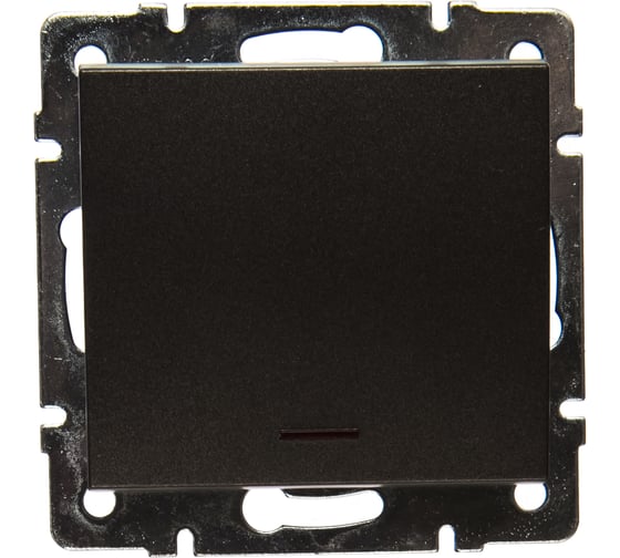 Изображение товара Выключатель с подсветкой LEZARD RAIN цв. черный графит матовый 703-4188-111