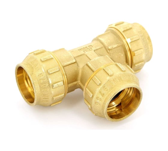 Изображение товара Тройник Tiemme 63х63х63 (для п/э трубы) 3400060 / 3467G636363CR