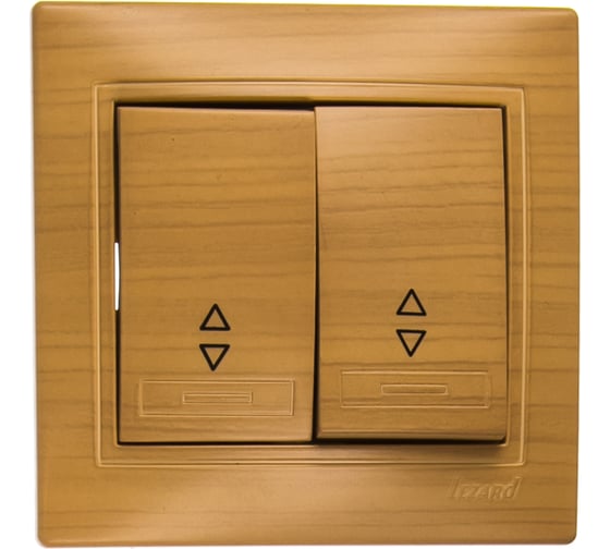 Изображение товара Проходной двойной выключатель LEZARD MIRA ясень 701-4747-106