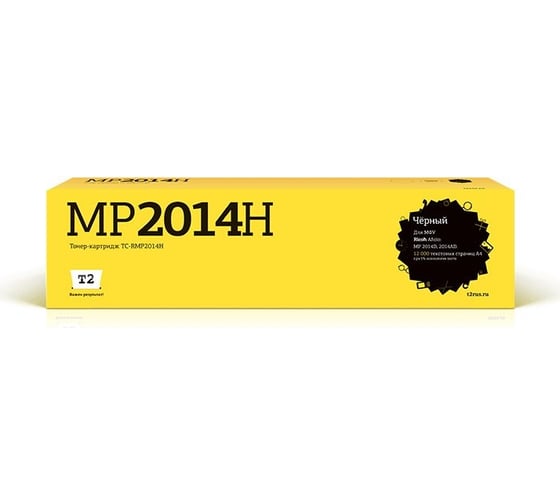 Изображение товара Тонер-картридж T2 (MP2014H/MP2014/842135/2014H) для Ricoh Aficio MP 2014D, 2014AD (12000стр.) черный TC-RMP2014H