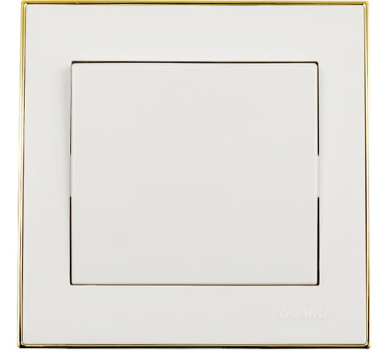 Изображение товара Промежуточный выключатель LEZARD RAIN белый с бок. вст. золото 703-0226-107