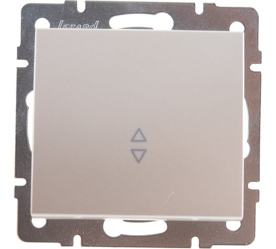 Изображение товара Проходной выключатель LEZARD RAIN жемчужно-белый перламутр 703-3088-105