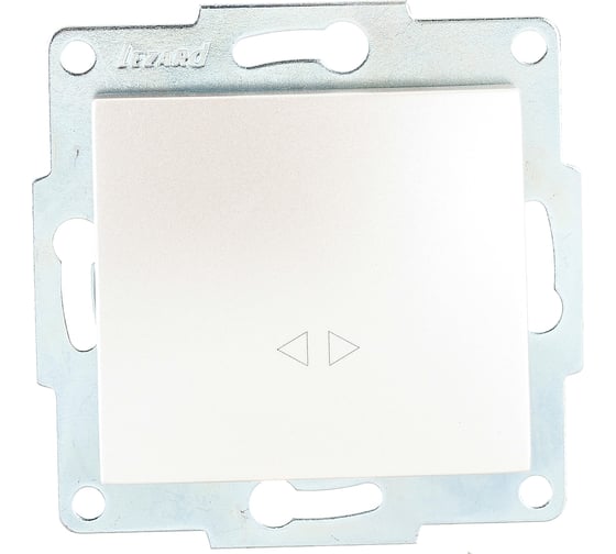 Изображение товара Промежуточный выключатель LEZARD KARINA жемчужно-белый перламутр 707-3088-107
