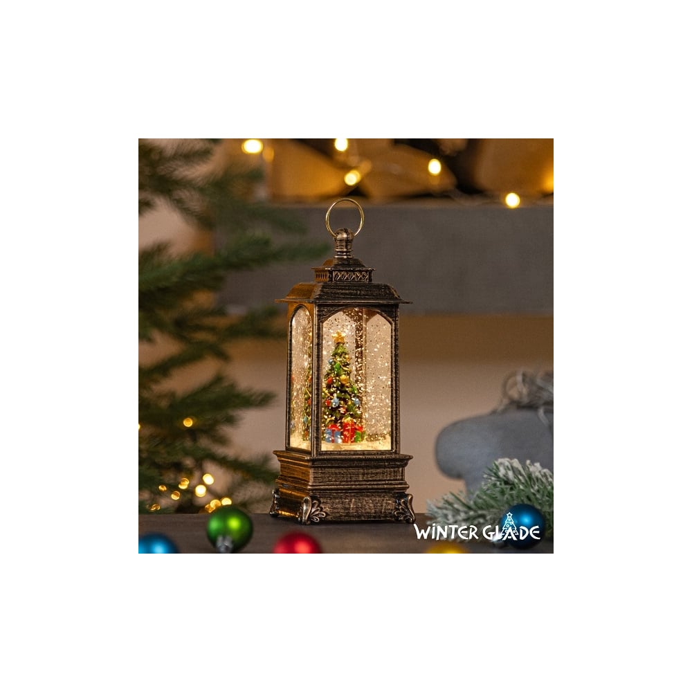 Изображение товара Новогодний фонарь Winter Glade Ёлочка F20- F20-2 для праздничного декора