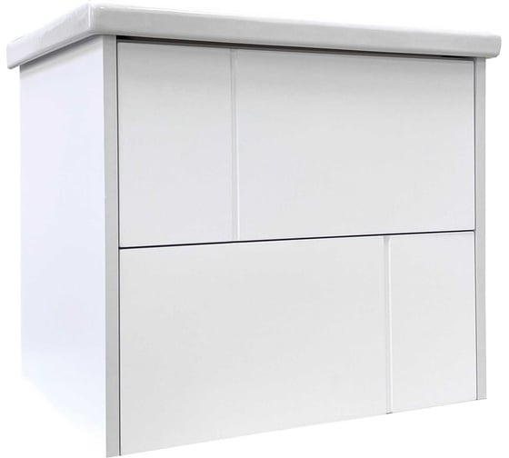 Изображение товара Тумба "Нави" для умывальника COMO 60 GRADEONIKA 2 ящ. подвесная белая 48174