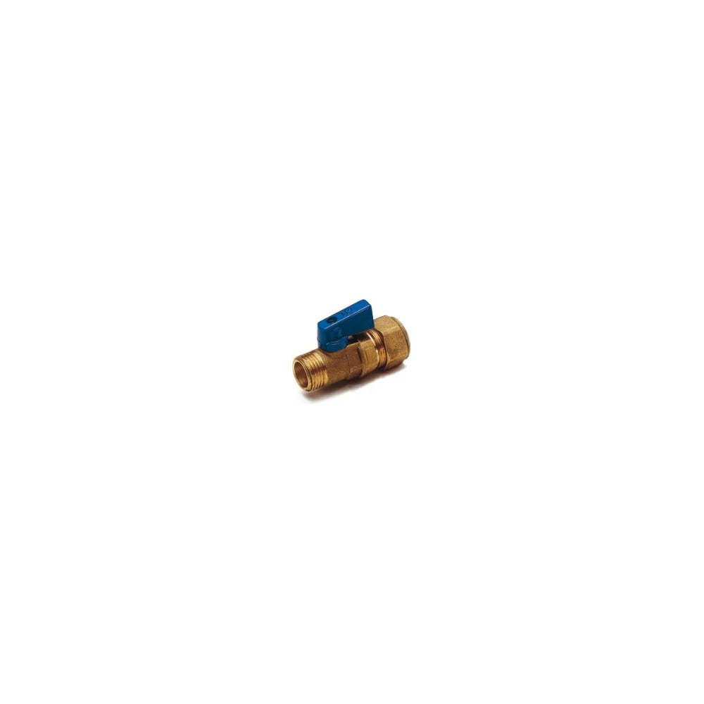 Кран Tiemme 16 (2,0)x1/2" Н шаровой (мини) blue 2940001/2947B162004