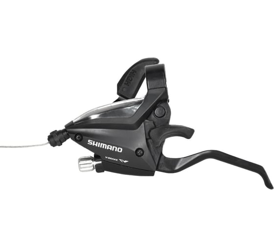 Изображение товара Шифтер/ручка тормоза Shimano STEF500, левая, 3-передачи, трос 1750мм, черный HQ-0013897