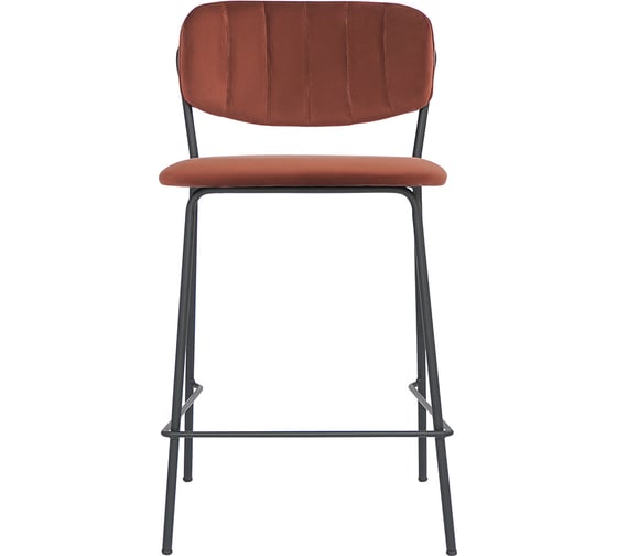 Изображение товара Полубарный стул Bergenson Bjorn Eirill, велюр, кирпичный BB0000111