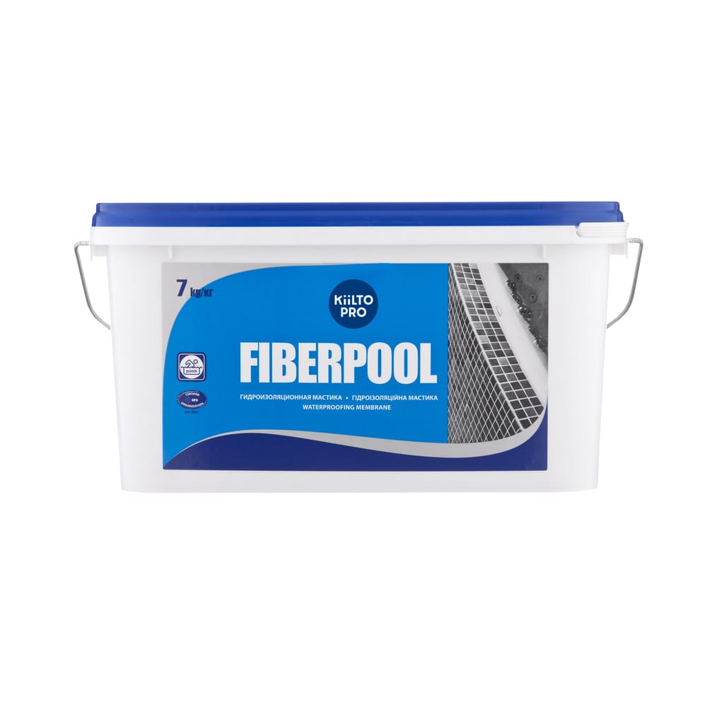 фото Гидроизоляционная мастика kiilto fiberpool 7 кг t3723.300