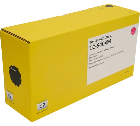 Изображение товара Картридж T2 (CLT-M404S/SU242A/M404S) для Samsung Xpress SL-C430, C430W, C480, C480W, C480FW (1000стр.) пурпурный,с чипом TC-S404M