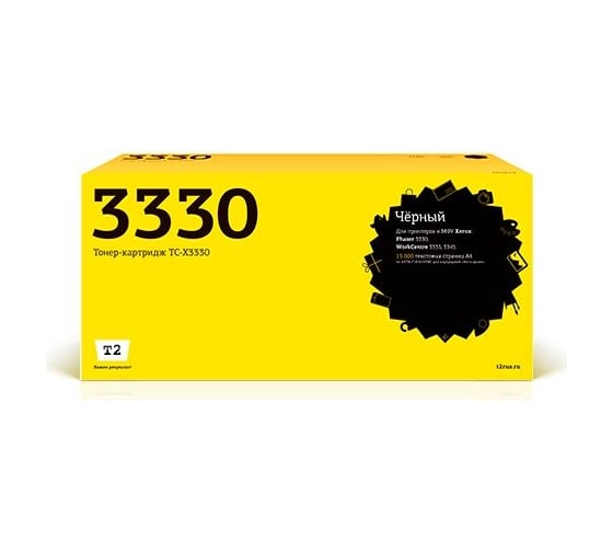 Изображение товара Картридж T2 (106R03623) для Xerox Phaser 3330, WorkCentre 3335, 3345 (15000 стр.) с чипом TC-X3330