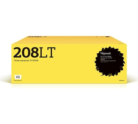 Изображение товара Тонер-картридж T2 (AR-208LT/AR208LT/208LT) для Sharp AR-203E, 5420, 5420QE, AR-M201 (8000 стр.) черный TC-SH208