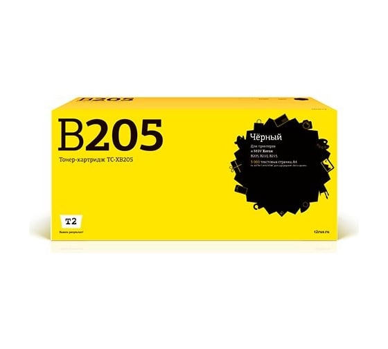 Изображение товара Тонер-картридж T2 (106R04348) для Xerox B205, B210, B215 (3000 стр.) черный, с чипом TC-XB205