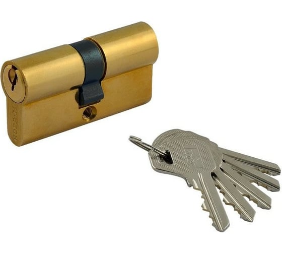 Изображение товара Цилиндровый механизм НОРА-М Л-60 30-30 латунь 5370
